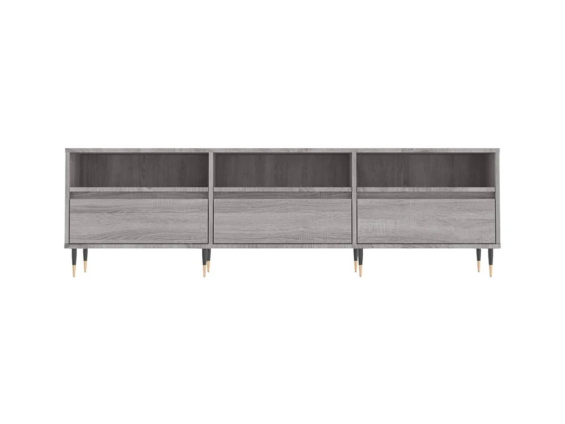 Wyren  Meuble TV sonoma gris 150x30x44,5 cm bois d'ingénierie