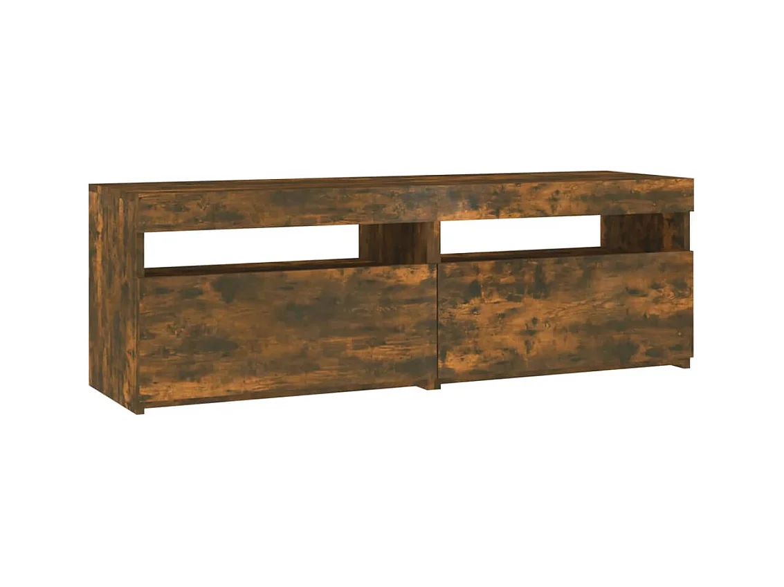 Ilion  Tv-meubel met LED-verlichting 120x35x40 cm gerookt eikenkleurig