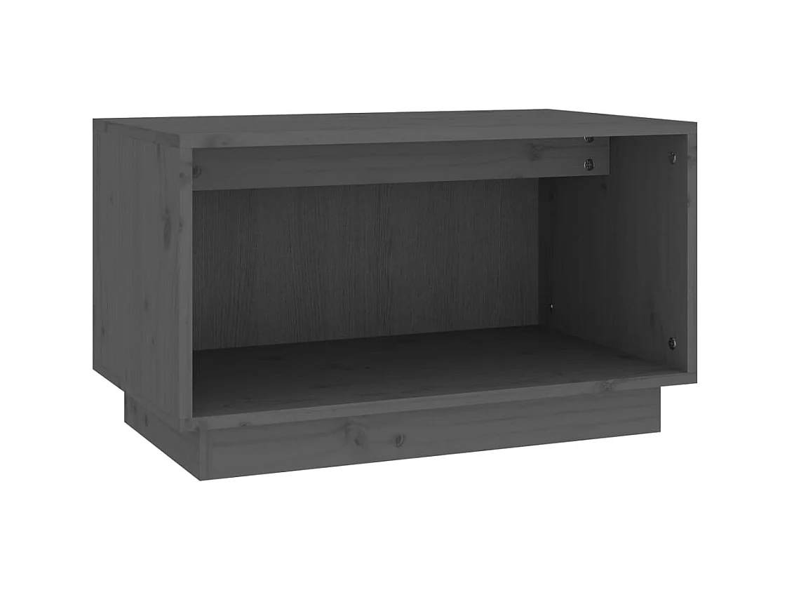 Myrrh  Tv-meubel 60x35x35 cm massief grenenhout grijs