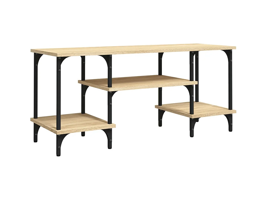 Tynir  Meuble TV chêne sonoma 102x35x45,5 cm bois d'ingénierie
