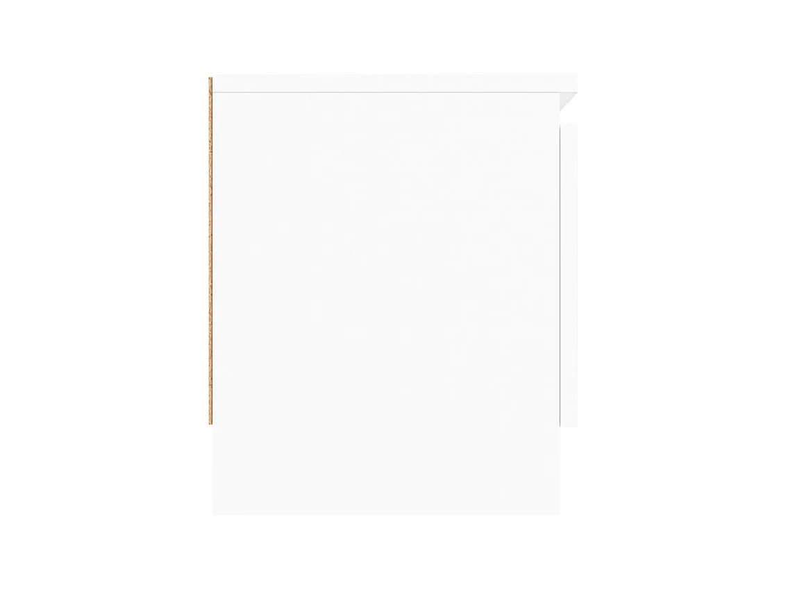 Eugene  Meuble TV avec porte Blanc 102x30x36 cm