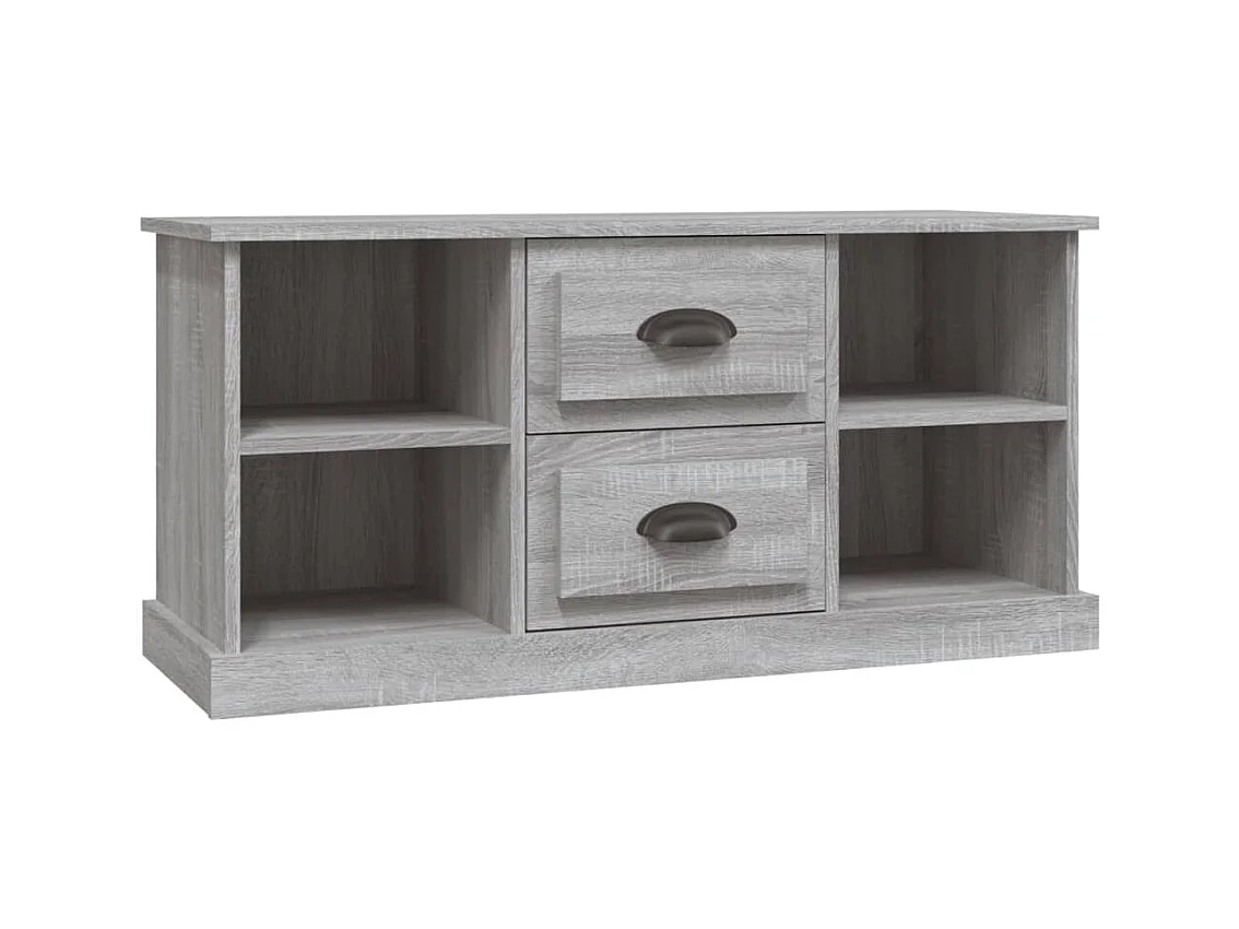 Dralinor  Tv-meubel 99,5x35,5x48 cm bewerkt hout grijs sonoma eikenkleur