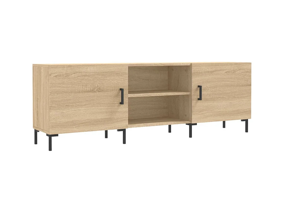 Zendra  Meuble TV chêne sonoma 150x30x50 cm bois d'ingénierie