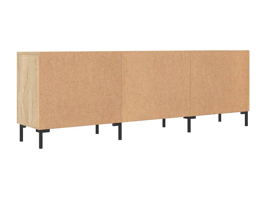 Zendra  Meuble TV chêne sonoma 150x30x50 cm bois d'ingénierie