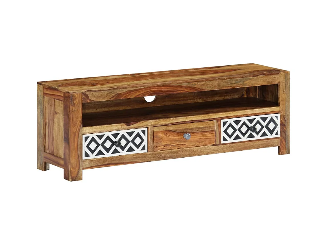 Garden Furniture -  Meuble TV 120x30x40 cm Bois de Sesham solide