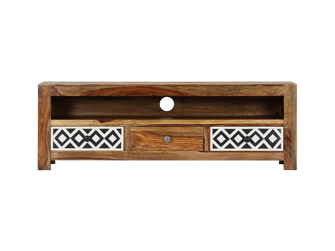 Garden Furniture -  Meuble TV 120x30x40 cm Bois de Sesham solide