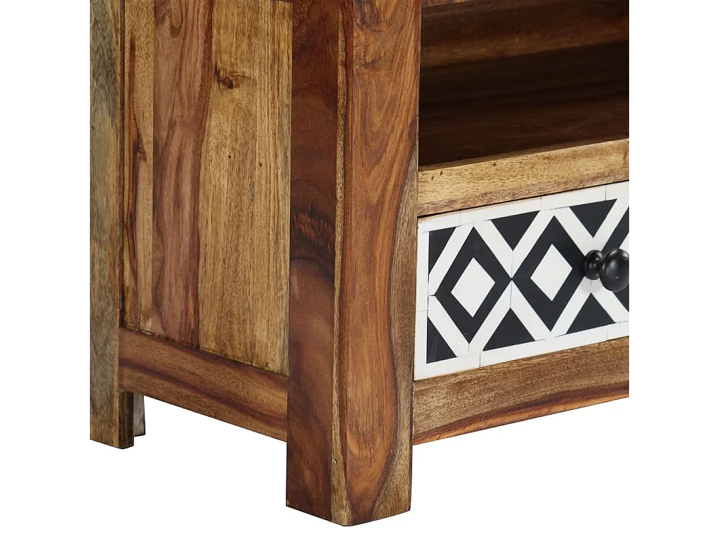 Garden Furniture -  Meuble TV 120x30x40 cm Bois de Sesham solide