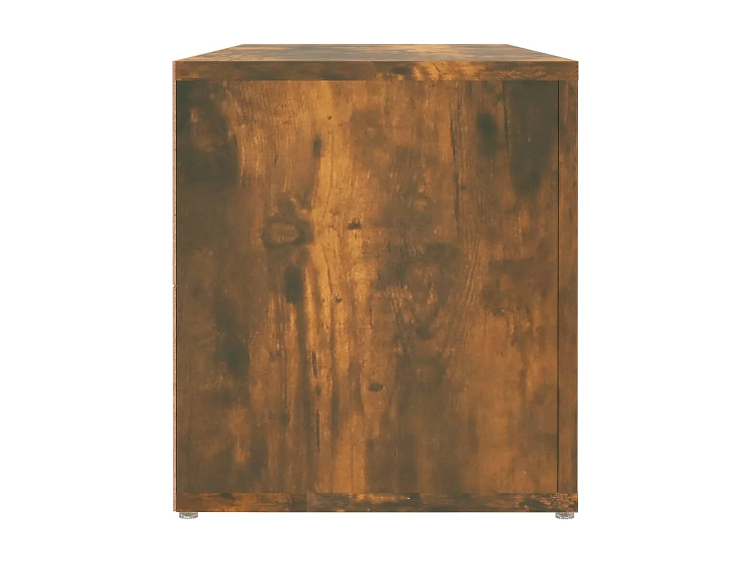 Hidran  Meuble TV Chêne fumé 100x31,5x35 cm Bois d'ingénierie