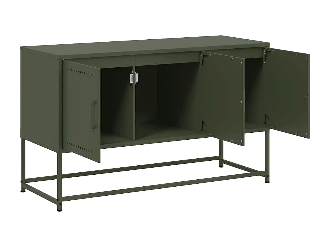 Vornar  Tv-meubel 100,5x39x60,5 cm staal olijfgroen