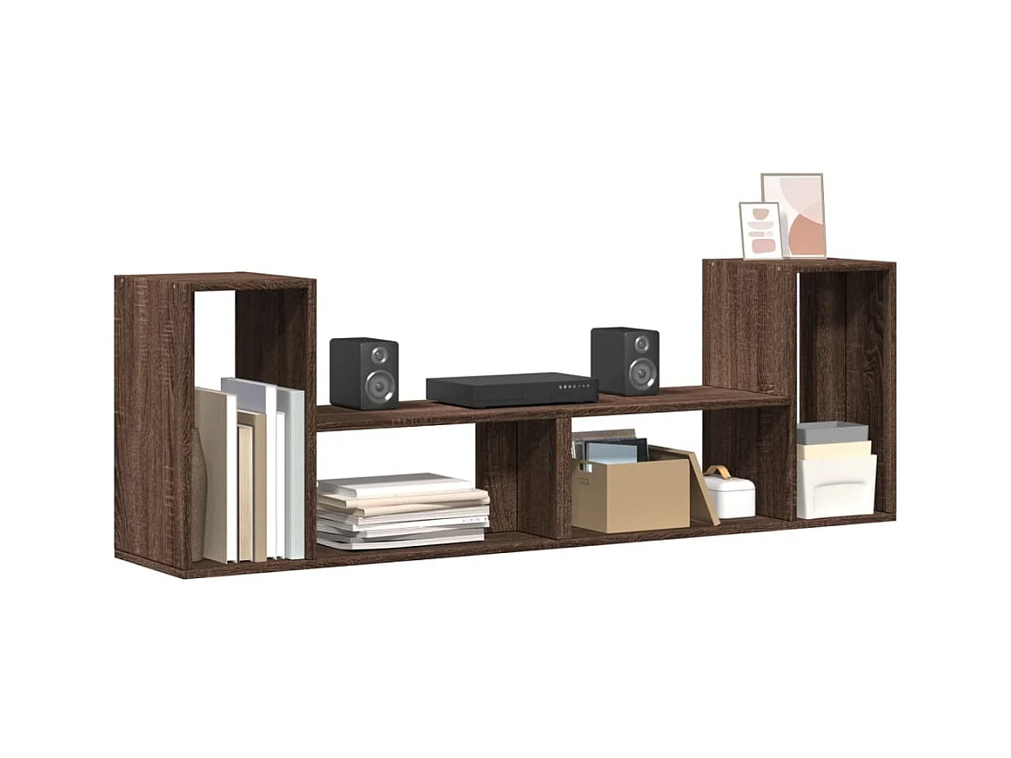 Dunmore  Meubles TV 2 pcs chêne marron 75x30x50 cm bois ingénierie