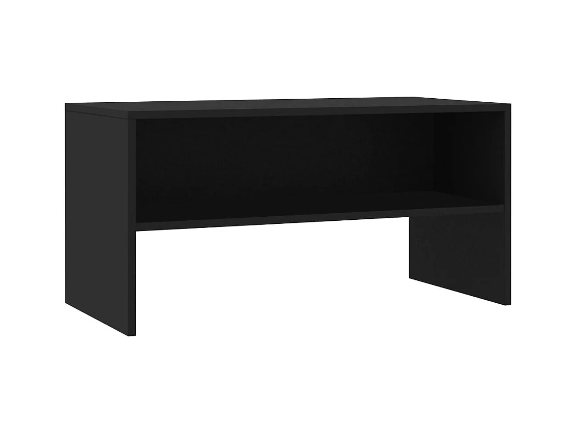 Lackland AFB  Meuble TV Noir 80x40x40 cm Bois d’ingénierie