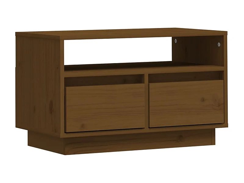Bemidji  Tv-meubel 60x35x37 cm massief grenenhout honingbruin
