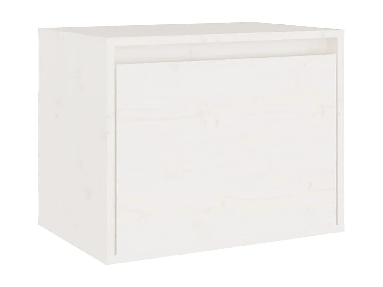 Gunleik  Meubles TV 6 pcs Blanc Bois massif de pin