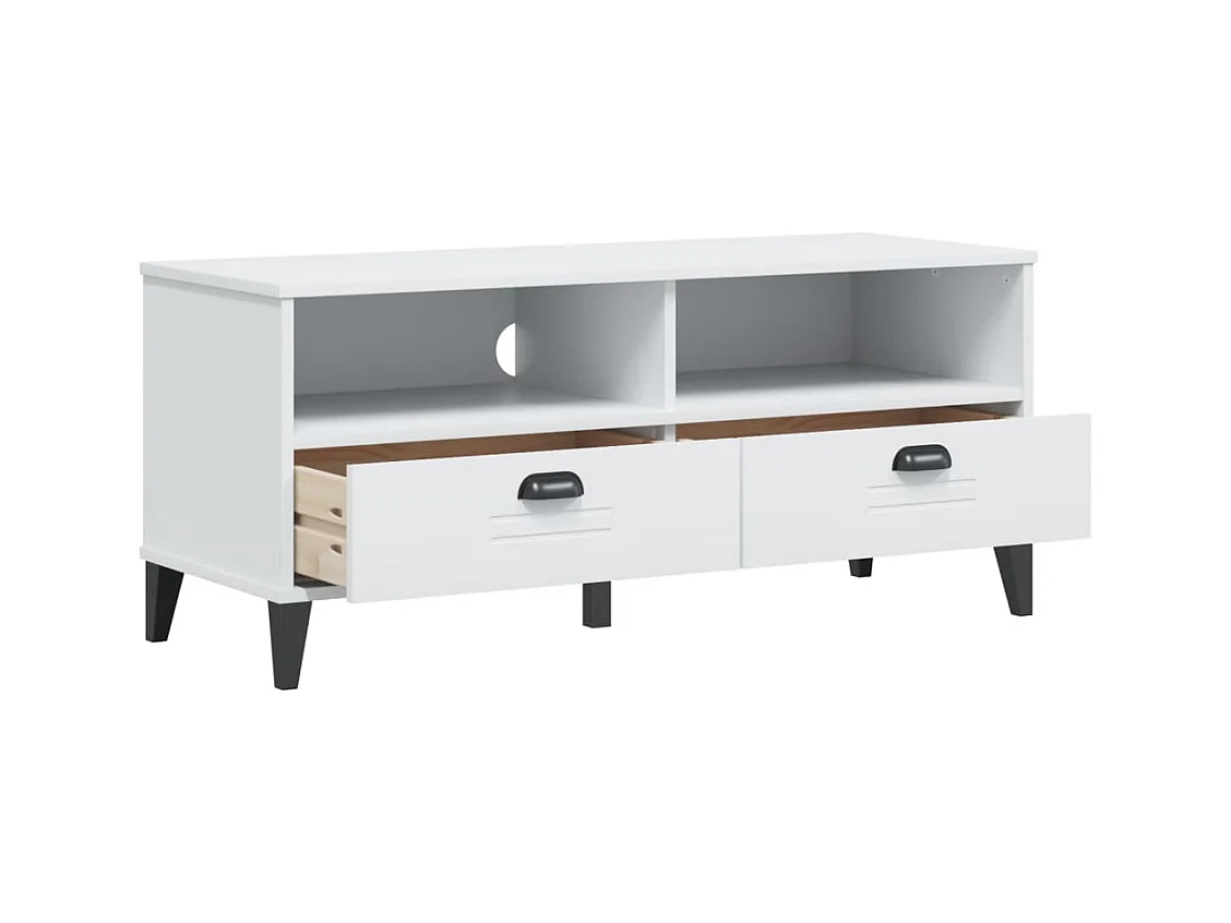 Paolo Emilio  Meuble TV VIKEN blanc bois d'ingénierie