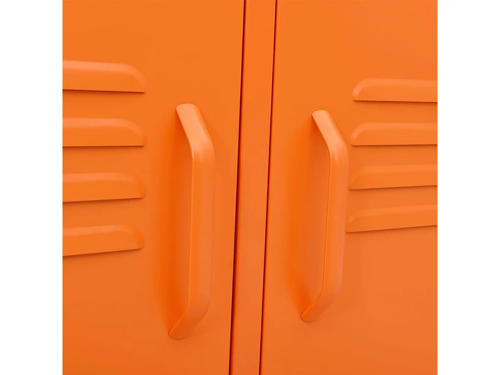 Drøbak  Mueble para TV de acero naranja 105x35x50 cm