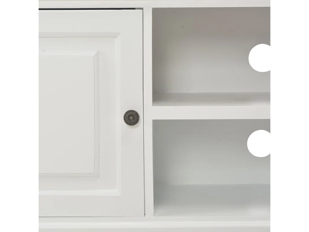 Ralf  Mueble para TV de madera blanco 90x30x40 cm