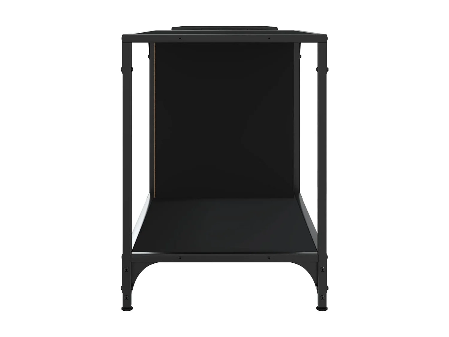 Celorna  Mueble de TV madera de ingeniería negro 203x37x50 cm