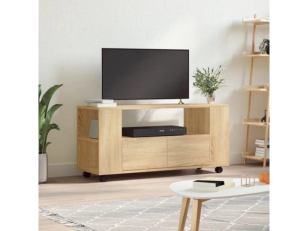 Elli  Meubles TV chêne sonoma 102x34,5x43 cm bois d'ingénierie