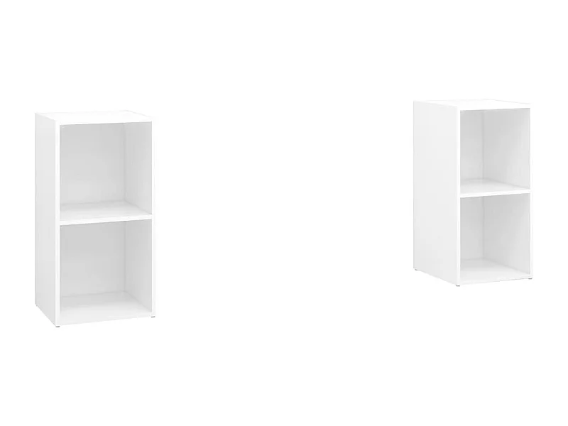 Helene  Tv-meubelen 2 st 72x35x36,5 cm bewerkt hout wit