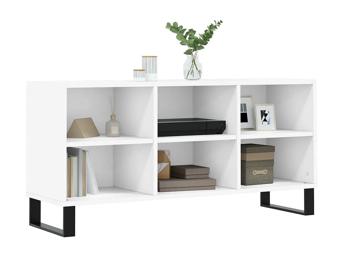 Adolfo  Tv-meubel 103,5x30x50 cm bewerkt hout wit