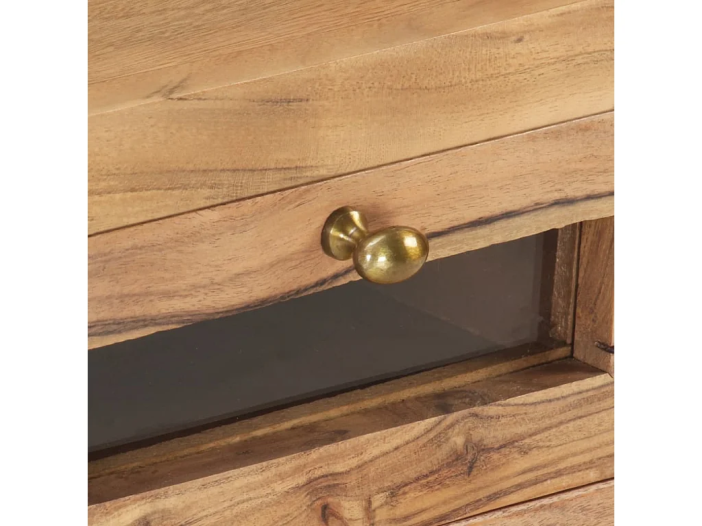 Garden Furniture -  Meuble TV 110x30x40 cm Bois d'acacia massif