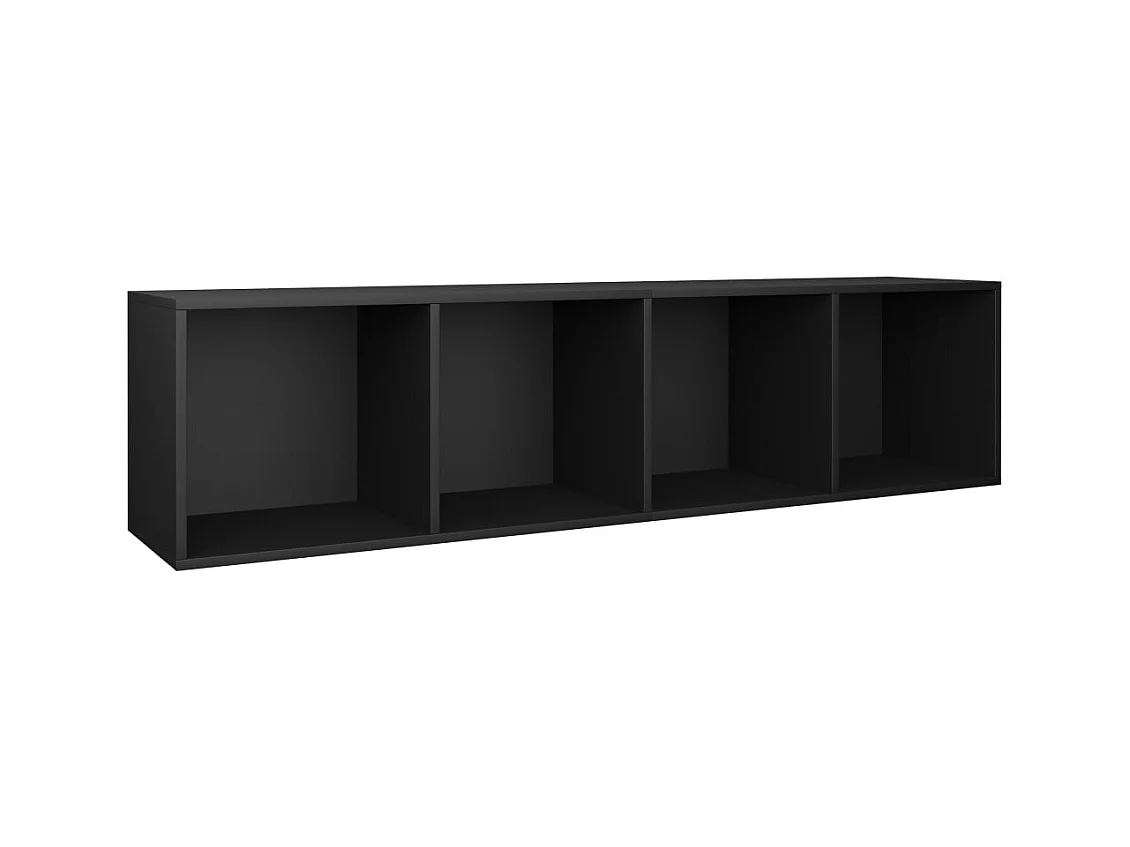 Pieter  Boekenkast/tv-meubel 36x30x143 cm bewerkt hout zwart