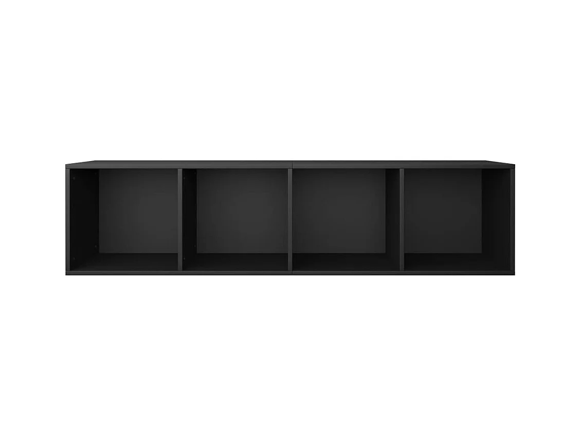 Pieter  Boekenkast/tv-meubel 36x30x143 cm bewerkt hout zwart