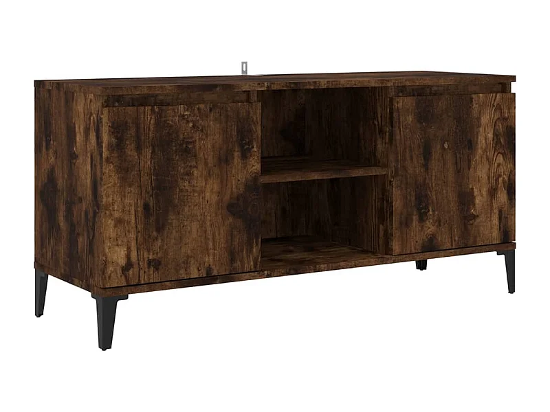 Billie  Tv-meubel met metalen poten 103,5x35x50 cm gerookt eikenkleurig