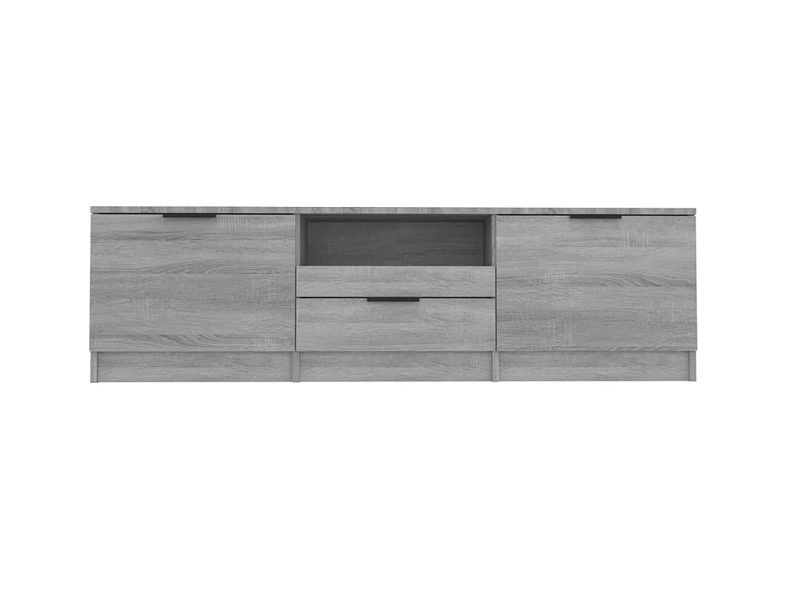 Waldor  Meuble TV Sonoma gris 140x35x40 cm Bois d'ingénierie