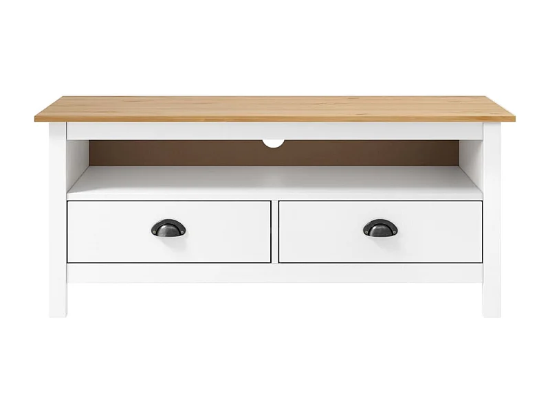 Heidi  Tv-meubel ll 110x40x47 cm massief grenenhout wit