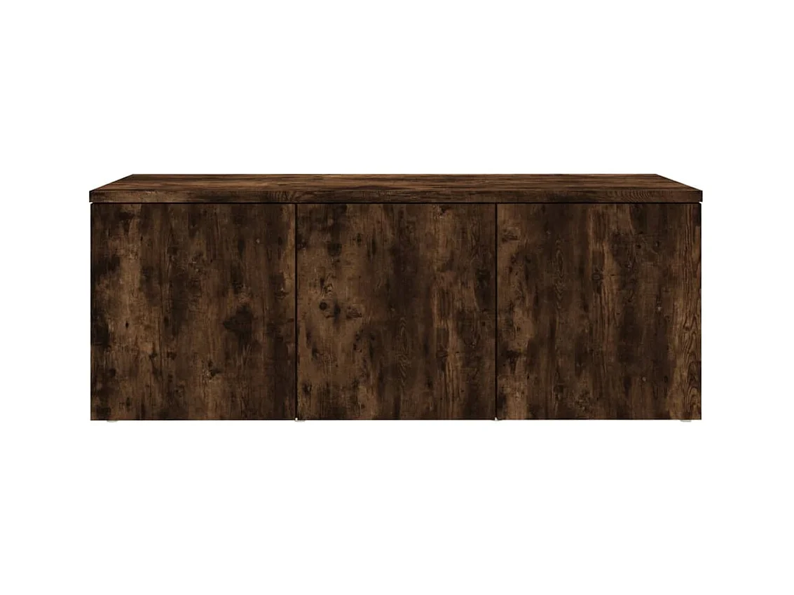 Hetty  Meuble TV Chêne fumé 80x34x30 cm Bois d'ingénierie