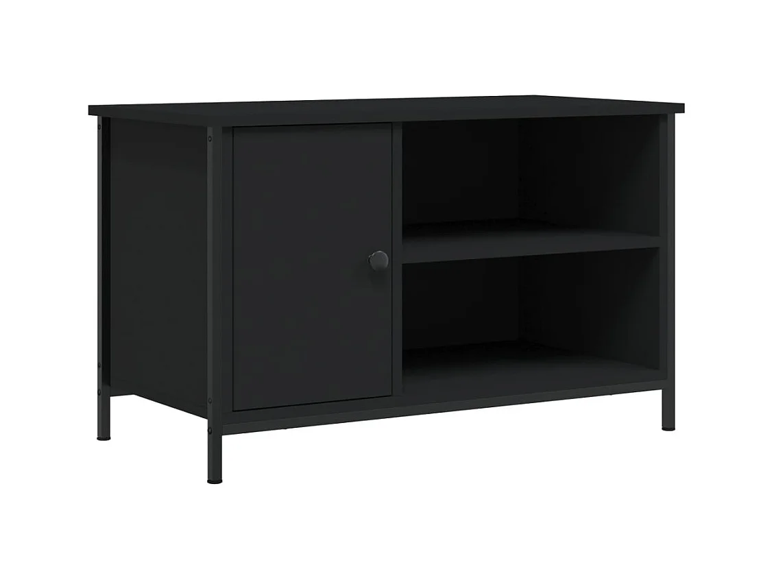 Jean-Philippe  Meuble TV Noir 80x40x50 cm Bois d'ingénierie