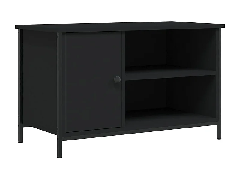 Jean-Philippe  Mueble para TV madera contrachapada negro 80x40x50 cm