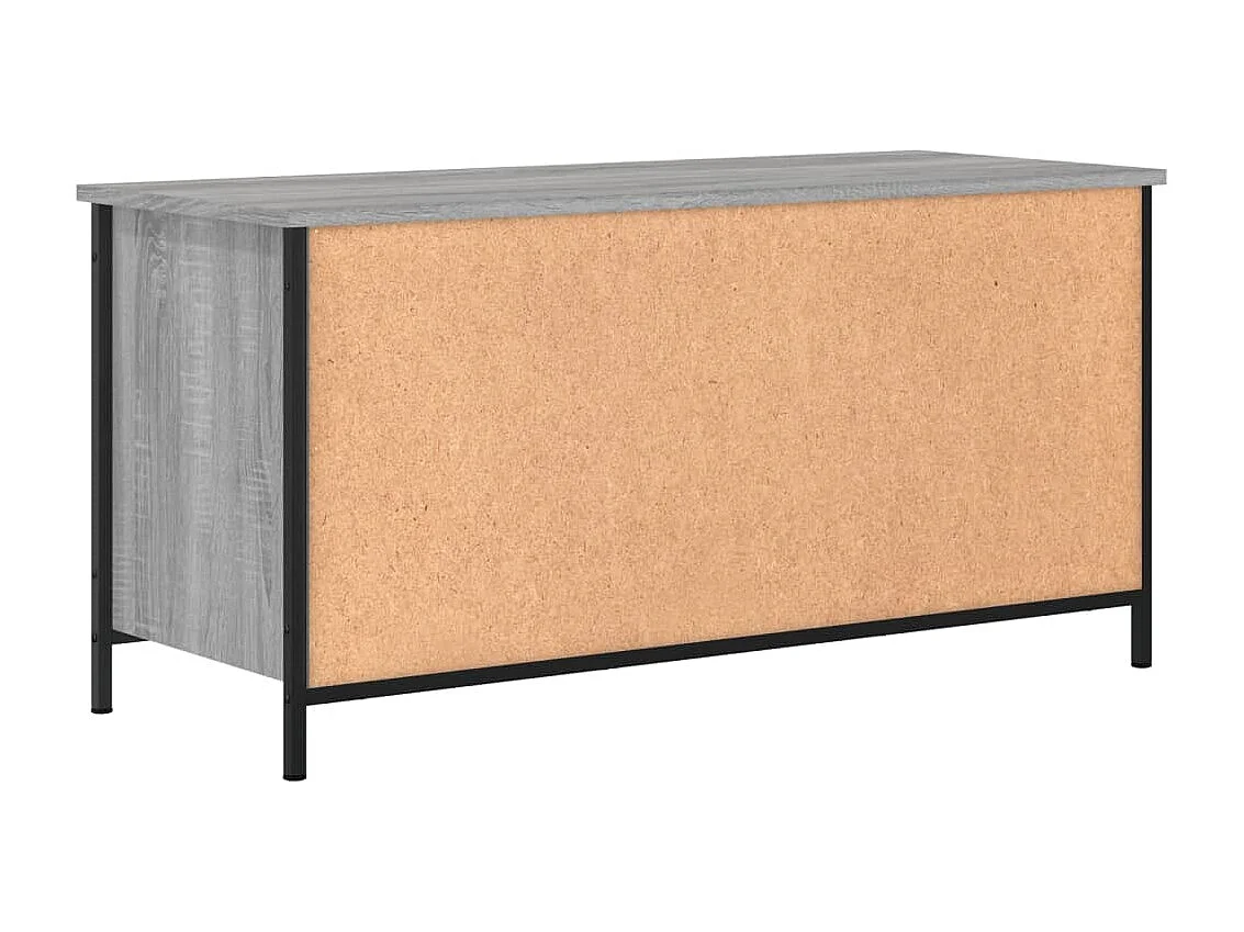 Giuliano  Meuble TV Sonoma gris 100x40x50 cm Bois d'ingénierie