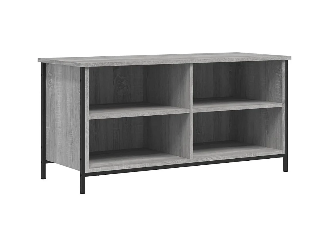 Giuliano  Meuble TV Sonoma gris 100x40x50 cm Bois d'ingénierie