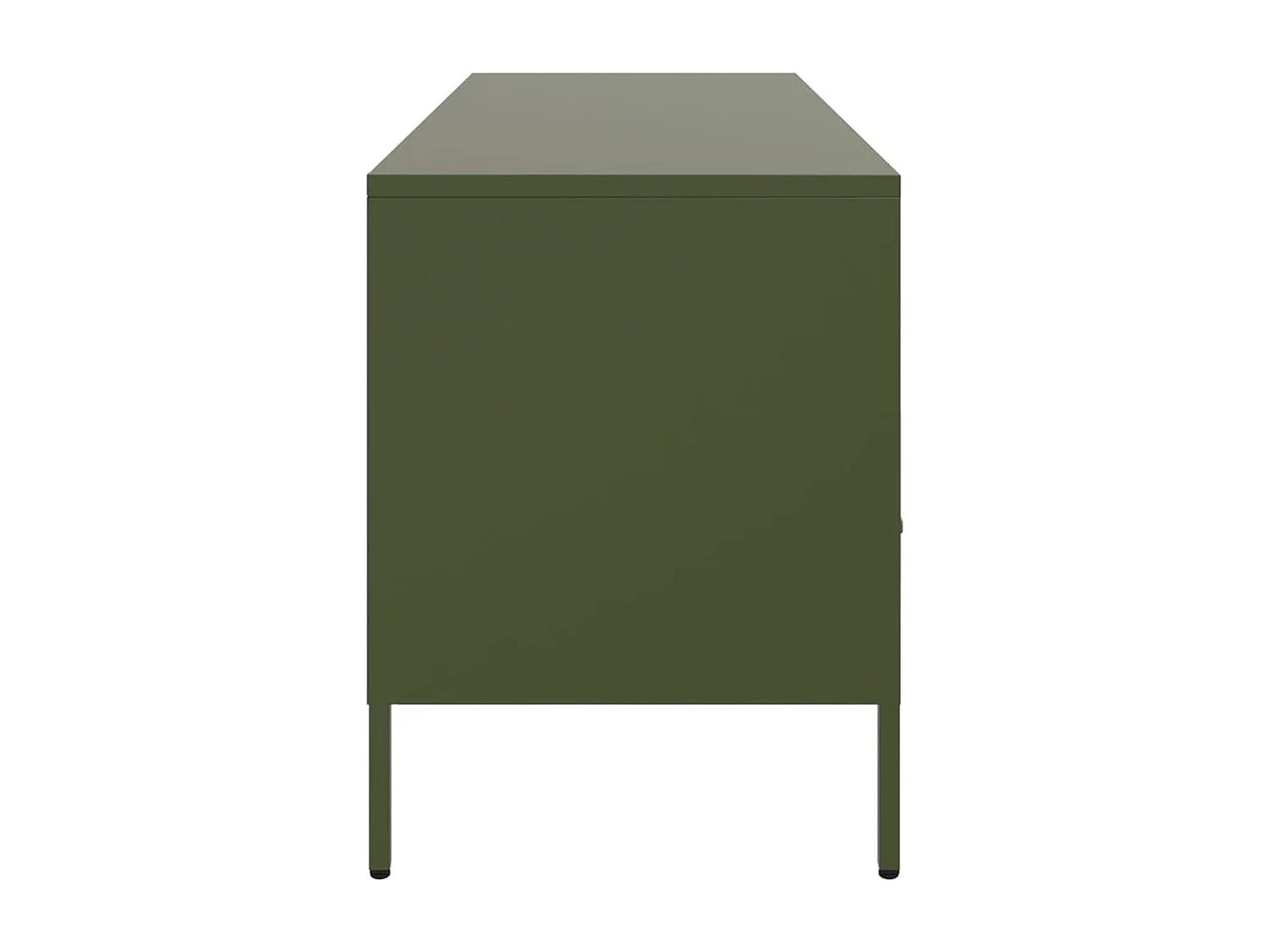 Gryln  Meuble TV vert olive 100,5x39x50,5 cm acier