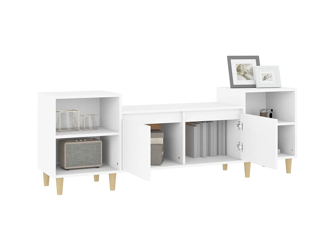 Grylis  Tv-meubel 160x35x55 cm bewerkt hout wit