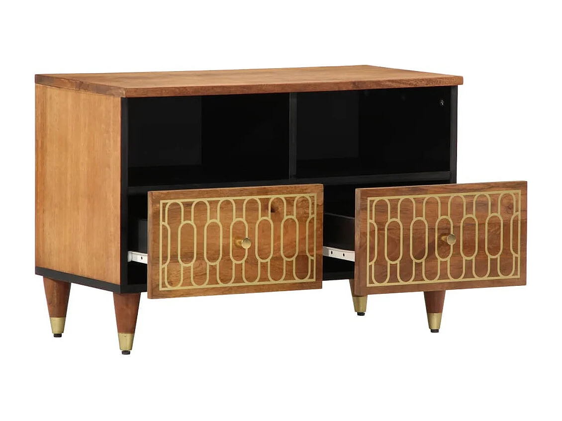 Sophie-Luce  Meuble TV 70x33x46 cm Bois massif de manguier