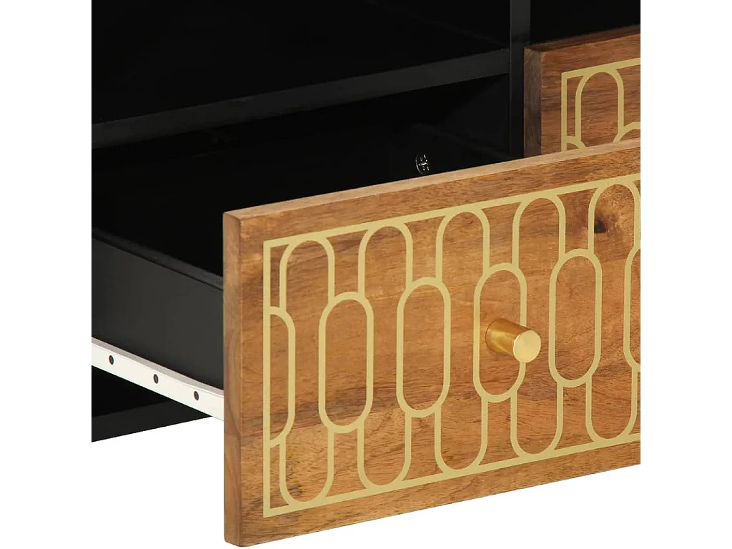 Sophie-Luce  Meuble TV 70x33x46 cm Bois massif de manguier