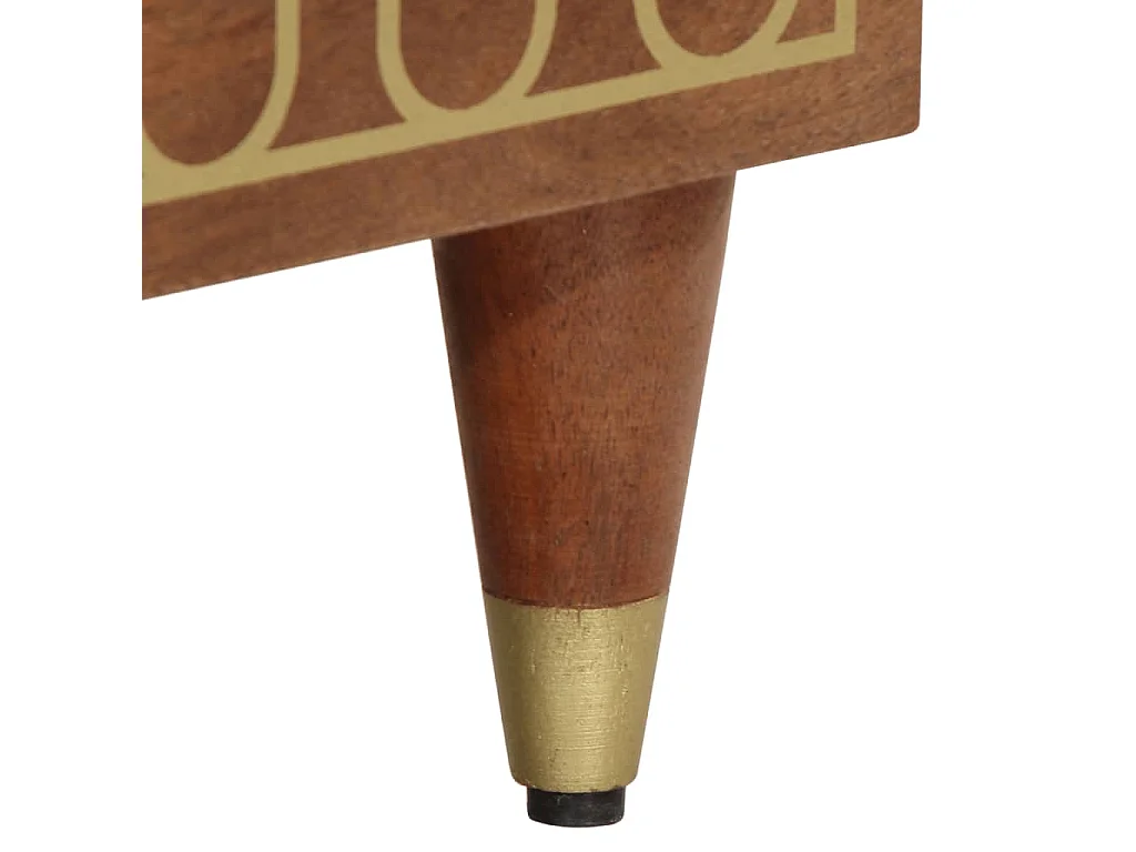 Sophie-Luce  Meuble TV 70x33x46 cm Bois massif de manguier