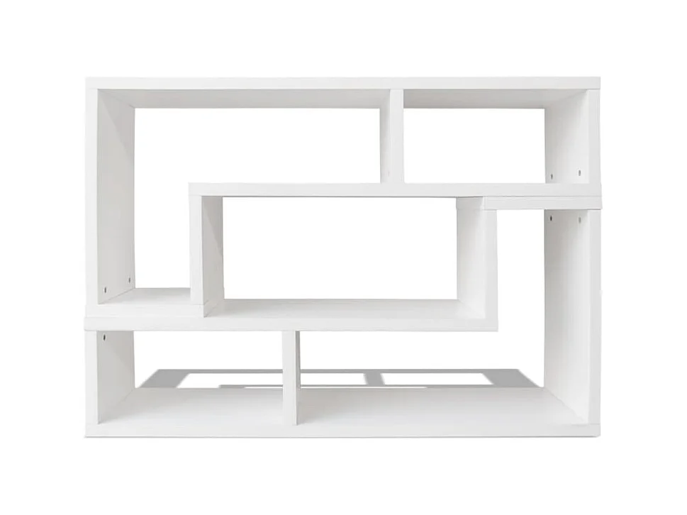 Jarah  Meuble TV double en forme de L Blanc