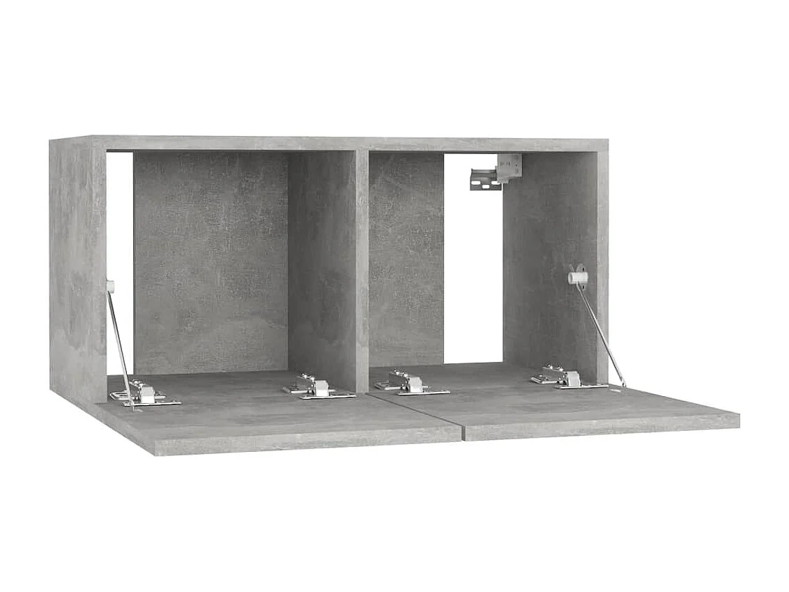 Masimo  Meubles TV suspendus 3 pcs Gris béton 60x30x30 cm