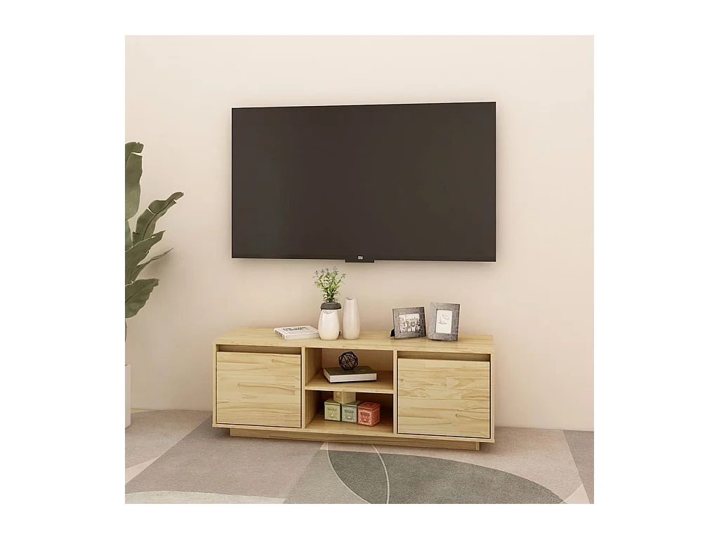 Saif  Tv-meubel 110x30x40 cm massief acaciahout