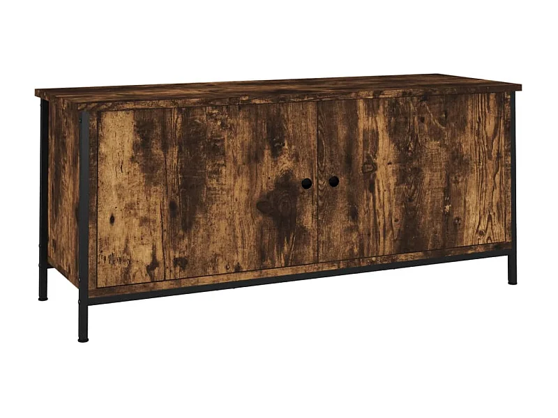 Ballyknockan  Tv-meubel 102x35x45 cm bewerkt hout gerookt eikenkleurig