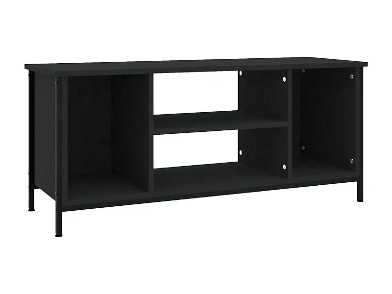 Ypel  Meuble TV noir 102x35x45 cm bois d'ingénierie