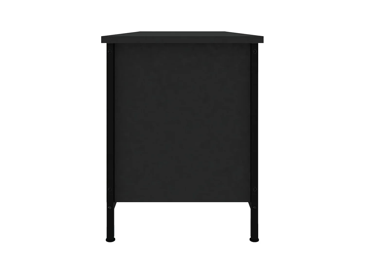 Ypel  Meuble TV noir 102x35x45 cm bois d'ingénierie