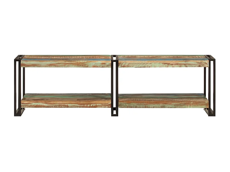 Clearfield  Meuble TV 140x30x40 cm bois massif de récupération