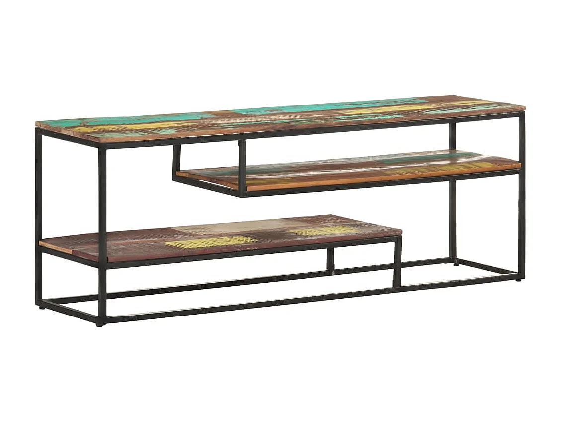 Tempe  Mueble para TV de madera maciza reciclada 130x30x45 cm