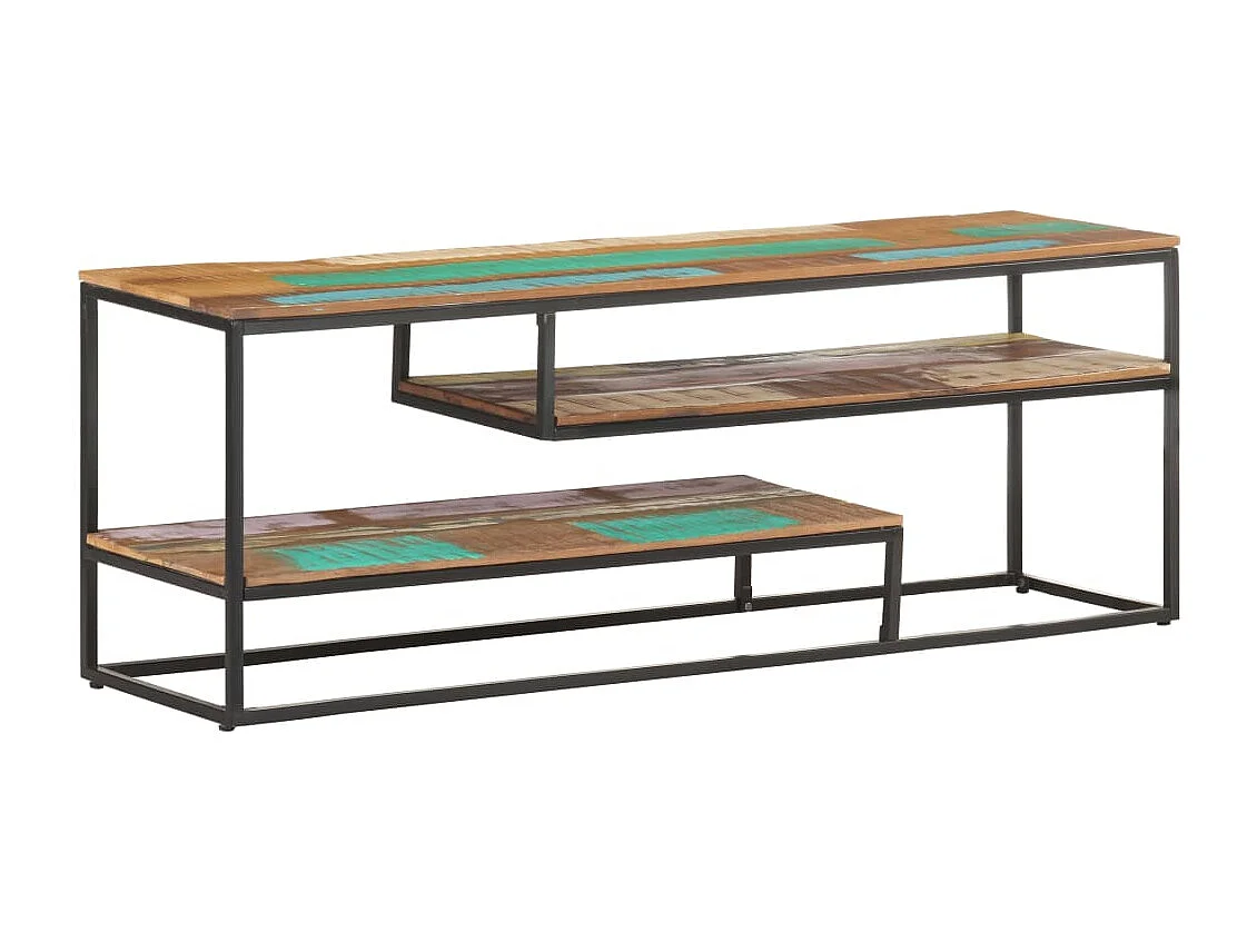 Tempe  Mueble para TV de madera maciza reciclada 130x30x45 cm
