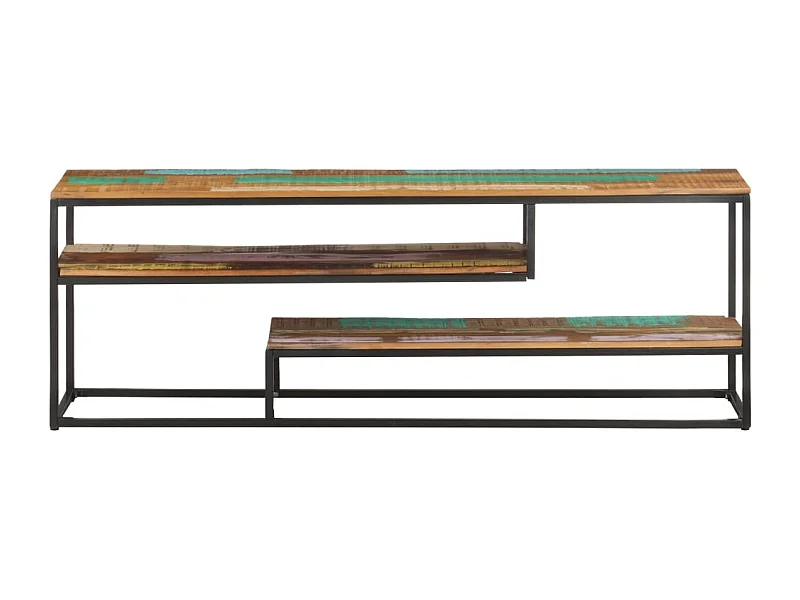 Tempe  Mueble para TV de madera maciza reciclada 130x30x45 cm
